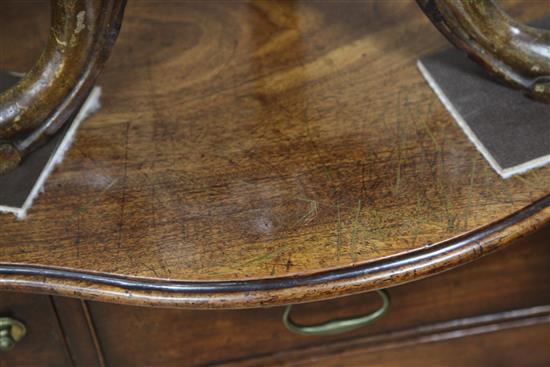A mid 18th century mahogany chest, W.2ft 7in. D.1ft 8in. H.2ft 6in.